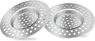 2pcs Kitchen Bathroom Sink Strainer, Stainless Steel Drain Filter, Bath Drain Protector, Shower Drain Cover Hair Trap Catcher Stopper Plug, 2.95 Inch/7.5cm Outer Diameter