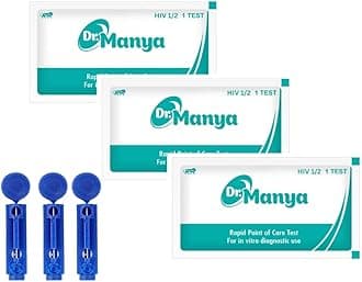 HIV 1/2 Test Kit Pack of 3 Pcs | Rapid Self-Testing Kit for Home & Clinical Use | Accurate HIV Screening & Detection