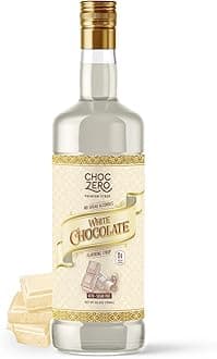 Sugar Free White Chocolate Syrup for Coffee - Latte Flavoring Syrups - Keto Friendly, Zero Sugar, 25.4 Ounces (Pack of 1)