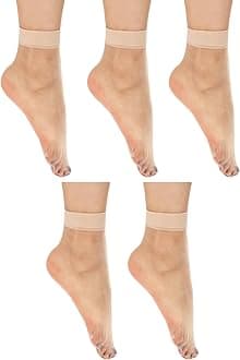 Verdusa Women's Fishnet Floral Lace Transparent Socks