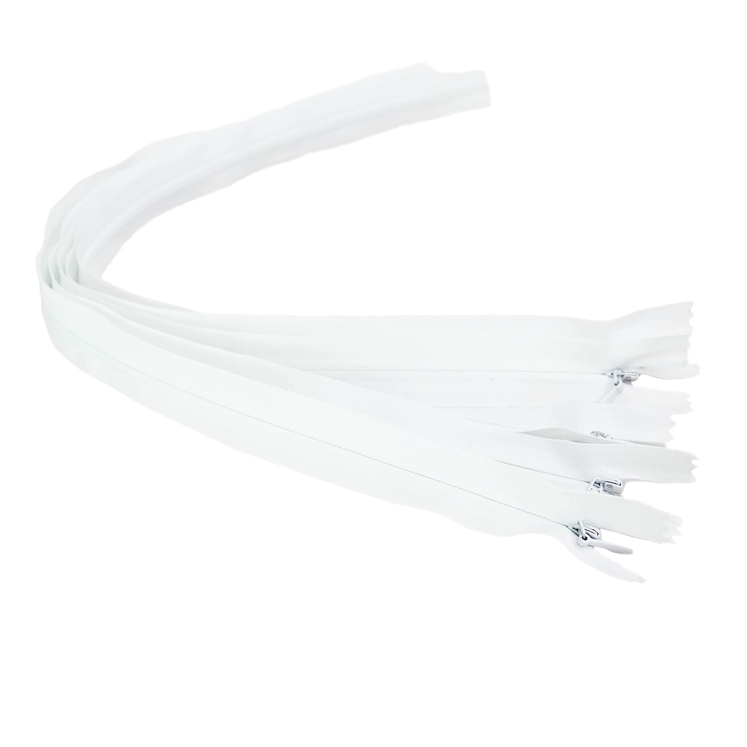 ACCESSOIRES LEDUC Zip-5pc White Invisible zips-Size, 40cm