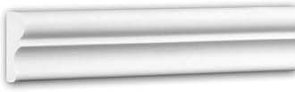 PRO[f]home® - Panel Moulding 651321 Dado Rail Decorative Moulding Frieze Moulding Neo-Classicism style white 2 m Profhome