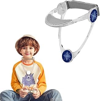 YGMXZL Neck Brace,Adjustable Cervical Collar Support and Back Posture Corrector Traction,Cervical Neck Traction Device,Lightweight Portable (Child Transparent)