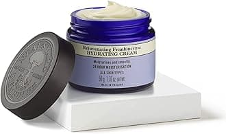 Neal's Yard Rejuvenating Frankincense Hydrating Cream with Hyaluronic Acid & Jojoba Oil, 24-Hour Moisturization, Smooths Skin, Cruelty-Free, 1.76 oz