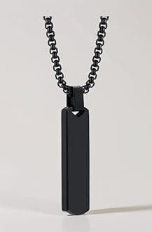 Silver Chain For Men Stylish Stainless Steel Bar Pendant Necklace Silver Chain Pendant For Men Boys Love Gifts Mens Jewellery