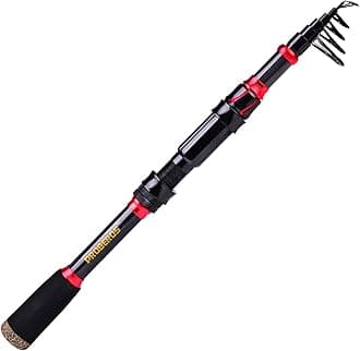 Fishing Rod and Reel Combo, 6.9ft Carbon Fiber Telescopic Fishing Pole with Spinning/Baitcasting Reel Combos, Sea Saltwater Freshwater Ice Bass Fishing Tackle Set Fishing Rods Kit