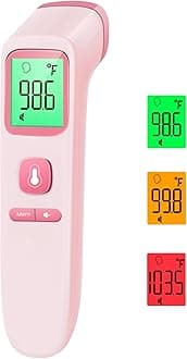 No-Touch Thermometer for Adults and Kids, Digital Accurate Baby Thermometer with Fever Alarm, 1 Second Fast Result, Easy to use, 2 in 1 Mode