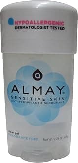 Almay Anti-Perspirant & Deodorant Fragrance Free Clear Gel 2.25 oz (Pack of 5)