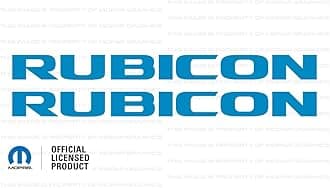 Decal Mods Rubicon Hood Graphic Decal/Sticker fits Jeep Wrangler JK (2007-2018) Grabber Light Blue CGRABBLU (Set of 2) | SJ1Y3