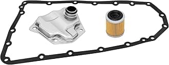 JF011E CVT Transmission Filter Kit Fit for Nissan Altima Juke NV200 Rogue Sentra Mitsubishi Lancer Outlander Jeep Compass Dodge Patriot Caliber Replace 31728-1XF03 31728-1XF0A 31728-1XF02 5191890AA