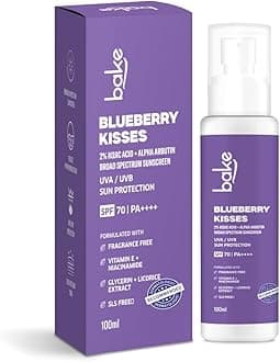 BAKE 2% Kojic Acid Sunscreen SPF 70 PA+++ with Alpha Arbutin & Niacinamide for Pigmentation, Dark Spots & Tan Removal | Broad Spectrum Sunscreen | Anti-Pigmentation, No Whitecast & Lightweight | 100g