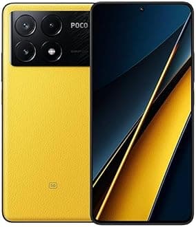 Xiaomi Poco X6 Pro 5G + 4G LTE Global Unlocked (256GB + 8GB) GSM 6.67" 64MP Triple Camera (for Tmobile Mint Tello Global) (Yellow)