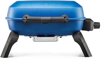 Napoleon TravelQ 240 Compact Portable Propane Gas Grill, Blue, Tailgating, Camping, and Small Outdoor Spaces