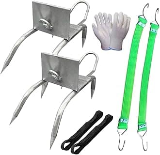 Outdoor Tree-Climbing Anti-Slip Cat Claw Shoes Set, 2025 Upgrade Tree Climbing Spikes, Portable Tree Climbings Gear for Tree Work