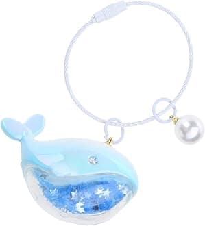 Whale Keychain Marine Life Animal Keychains for Car Bag Keyring Personality Key Chain Charm Jewelry Valentines Day Gift