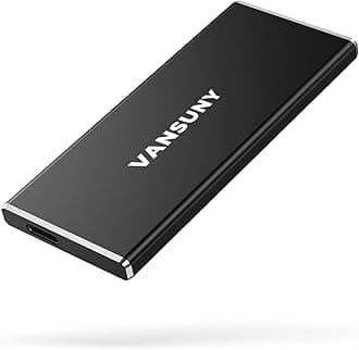 Vansuny 1TB Portable External SSD, USB 3.1 Gen2 500MB/s High-Speed Data Transfer, Metal USB C Mini Portable External Solid State Drive for PC, Laptop, Phones and More