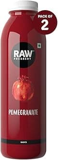 Raw Pressery Pomegranate Juice (2 x 1000ml) Rich in Anti-oxidants, Natural Energizer & Immunity Booster, Healthy Juice, No Added Sugar