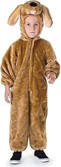 Dress Up America Sensational Plush Brown Puppy Costume for Kids and Adults - Cosplay Costume For Role Play - Cosplay Costume