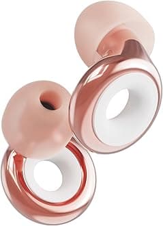 Loop Experience Plus Earplugs - High Fidelity Hearing Protection for Musicians, DJs, Drummers, Festivals, Concerts and Nightlife – 18dB Noise Reduction Ear Plugs – Extra Accessories Incl - Rose Gold