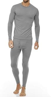 ThermajohnMen's Ultra Soft Thermal Underwear Long Johns Set with Fleece Lined