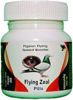 Pigeon Flying Racing Speed Increase Ayuveda Formula - Flying Zeal Pills (FZS 500-Power_50-Pills)
