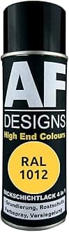 Alex Flittner Designs Rust Protection Paint 4-in-1 RAL 1012 Lemon Yellow Metal Protective Paint Spray Rust Protection Paint Spray Can