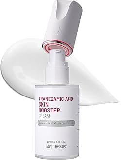 MEDITHERAPY Tranexamic Acid Skin Booster Cream 3.4 Fl Oz - 5% Niacinamide & 3% TXA Korean Face Moisturizer - Gentle Facial Serum Cream with Facial Device for Glass Skin - Radiant Complexion