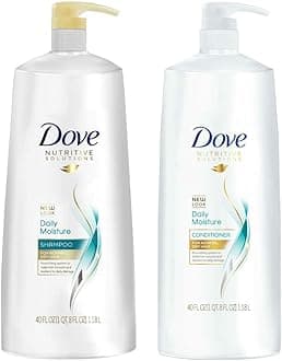 DoveNutritive Solutions Daily Moisture, Shampoo and Conditioner Duo Set, 40 Ounce Pump Bottles