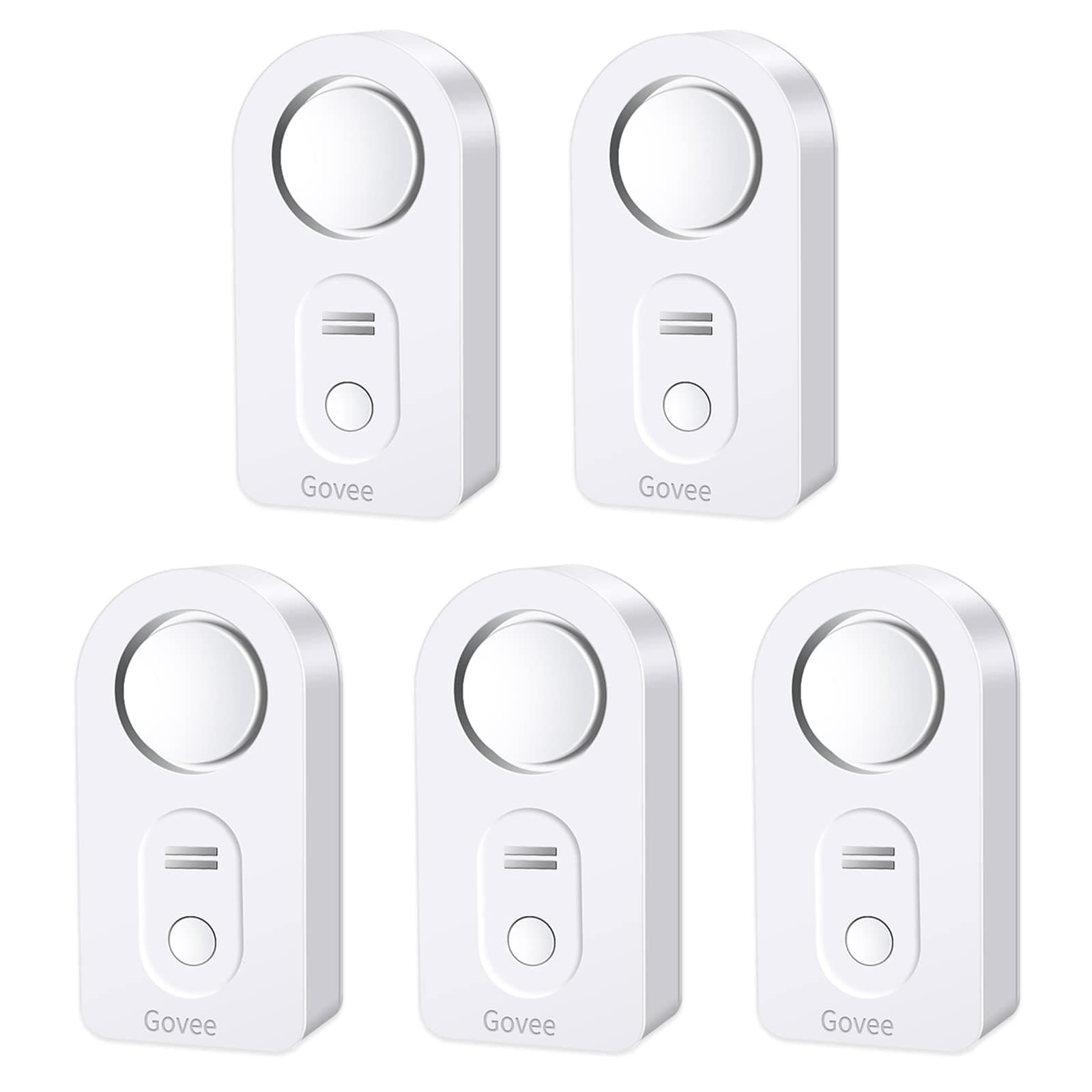 - Water Leak Detectors 5 Pack, 100dB Adjustable Audio Alarm Sensor, Sensitive Leak and Drip Alert, for Kitchen Bathroom Basement (Cannot Connect to Wi-Fi Directly)