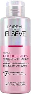 L'Oréal Paris - Lamination Care 5 Minutes - hair Mask for Dark Hair - Lack of Shine - Glycolic Acid - Elseve Glycolic Gloss - 200 ml