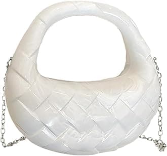 Acrylic Handbags for Women Cute Acrylic Clutch Small Unique Purse Trendy Metal Evening Bag for Party Cocktail