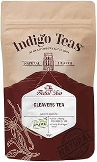 Indigo Herbs Cleavers Leaf Tea 50g | Galium aparine | Dried Loose stem & Leaf Herbal Tea
