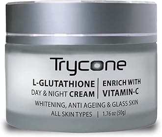 SENTA L- Glutathione and Vitamin C Face Cream for Skin Whitening, Anti Ageing and Glass Skin, Enrich with Natural Actives, 50 Gm