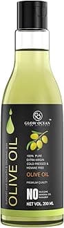 Glowocean 100% Pure Extra Virgin Olive oil- For Hair,Skin,Body Massage & Face Glowing