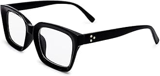 Classic Non-prescription Clear Lens Eyeglasses for Women Thick Square Frame Eyewear