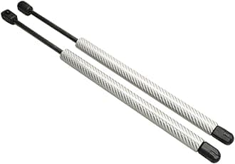 TSUBASA Dampers for Toyota Mark X X130 2009-2019 Sedan Front Hood Bonnet Shock Absorber Engine Lift Supports Gas Struts Spring Prop Rod Arm (2PCS) (Silver Carbon Fiber)