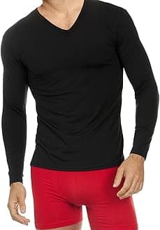ThermajohnThermal Shirts for Men Long Sleeve Thermal Compression Shirts for Men Base Layer Cold Weather