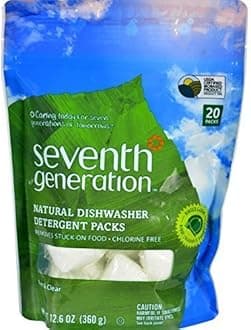 SEVENTH GENERATION AUTO DISH PACS,FR & CLR, 20 CT