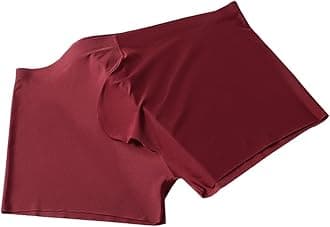 Men's Pouch Trunks Ice Silk Enhance Underwear Briefs Low-Rise Ultra-Thin Bulge Pouch Sport Underpants