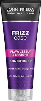Frizz Ease Flawlessly Straight Conditioner with Keratin for Frizzy Hair, 250 ml