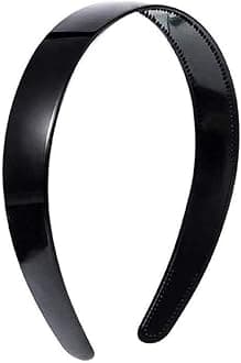 Unique Plain Plastic Headband With Teeth Non - Slip Hairband For Women's and Girls (Black)