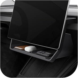 Spigen Tesla Model Y 2025 Juniper and Model 3 Highland 2024 2025 Under Screen Storage Organiser Designed for Model 3 Accessories