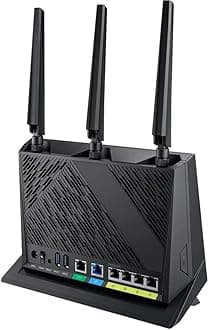 ASUS RT-AX86U Pro (AX5700) Dual Band WiFi 6 Extendable Gaming Router, 2.5G Port, Gaming Port, Mobile Game Mode, Port Forwarding, Subscription-Free Network Security, VPN, AiMesh Compatible
