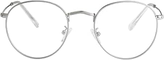 Kursan Classic Round Metal Clear Lens Glasses for Women Men Circle Frame Non-Prescription Eyeglasses