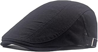 Newsboy Hats Adjustable Ivy Flat Cap Gatsby Cabbie Driving Beret for Men Women