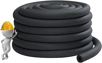 Industry Pipe Insulation, 3/4" 1" 1-1/4" 1-1/2" 2" 2-1/2" 3" 3-1/2" 4" Foam Insulation Tube, Anti-Freeze Waterproof Rubber Hose for Hot and Cold Water Pipes (Color : 1.18", Size : ID 2-1/2")