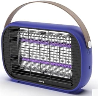 Buzbug LED Fly Zapper Outdoor Indoor,10 Years Lifespan Lamp, Rechargeable 5200mAh Battery, Portable Camping Fly Killer, Fly Trap Mosquito Trap, Bug Zapper Mosquito Zapper -MA015C(Indigo)