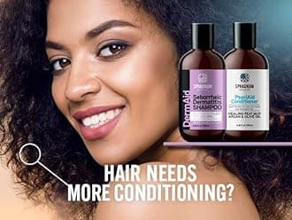 Sphagnum Botanicals Seborrheic Dermatitis Shampoo and Conditioner Set - Salicylic Acid 1.8% and Peat Mud 10% for Effective Treatment