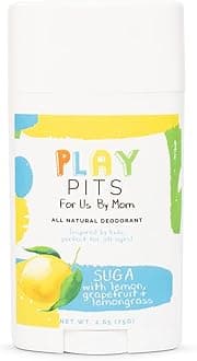 Natural Kids Deodorant - Safe for Girls and Boys w/Sensitive Skin of All Ages - Aluminum Free - SUGA Scent - Infused w/Essential Oils – 2.65 fl.oz