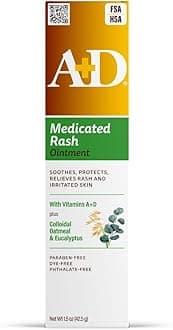 Medicated Rash Ointment 1.5 oz– Relieves Rash & Skin Irritated Skin from Poison Ivy, Eczema, Beard, Bikini, Dry Skin, Chapped Skin, bug bites. Made with Colloidal Oatmeal